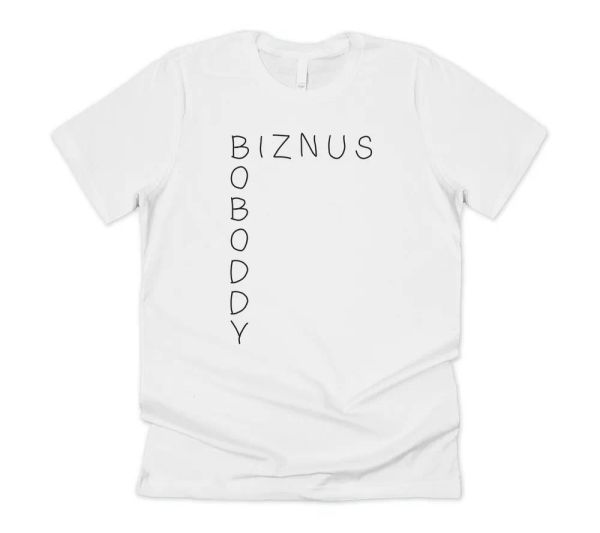 

biznus boboddy t-shirt tee funny us office tv show creed bratton michael scott, White;black