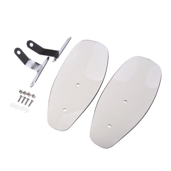 

handlebars hand wind deflector mirrors bolts guard protector shield for crusier