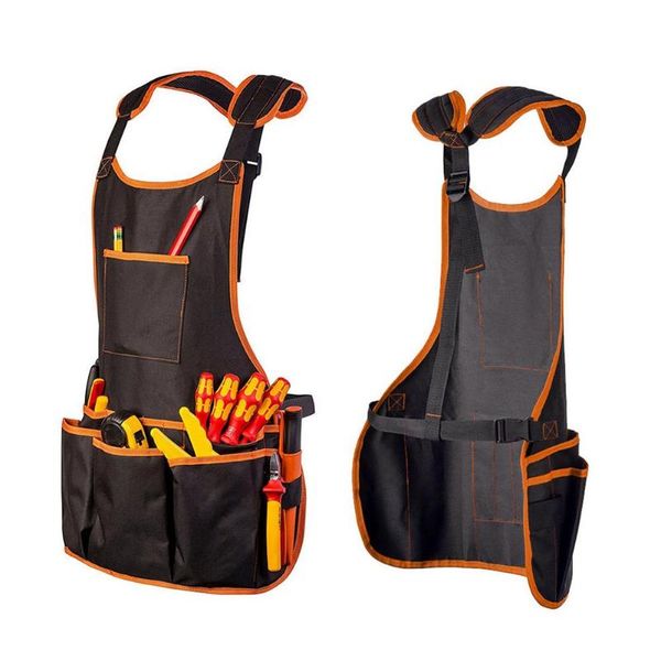 

aprons multifunctional work tool apron durable oxford cloth waterproof multi pocket