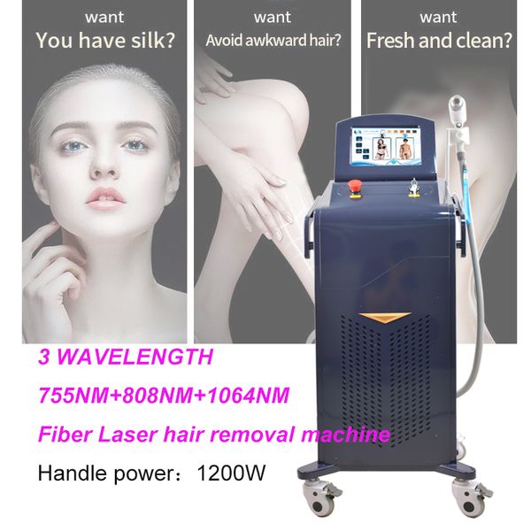 Германия диодная лазерная машина для удаления волос 808 нм 755 нм 1064 нм Дополнительный лед с одобренным CE