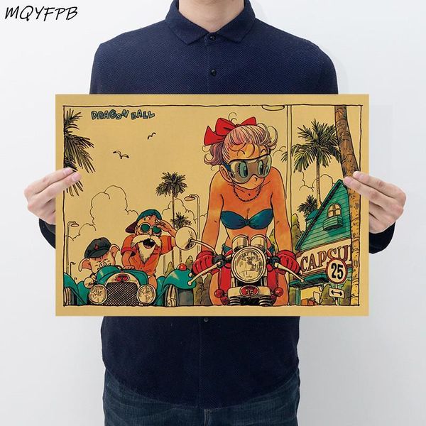 

paintings childhood anime kraft retro paper poster wall decoration painting household products