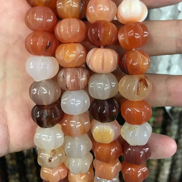 

other genuine natural pumpkin beads for jewelry making necklace bracelet 14x10mm shape spacers accessories wholesale