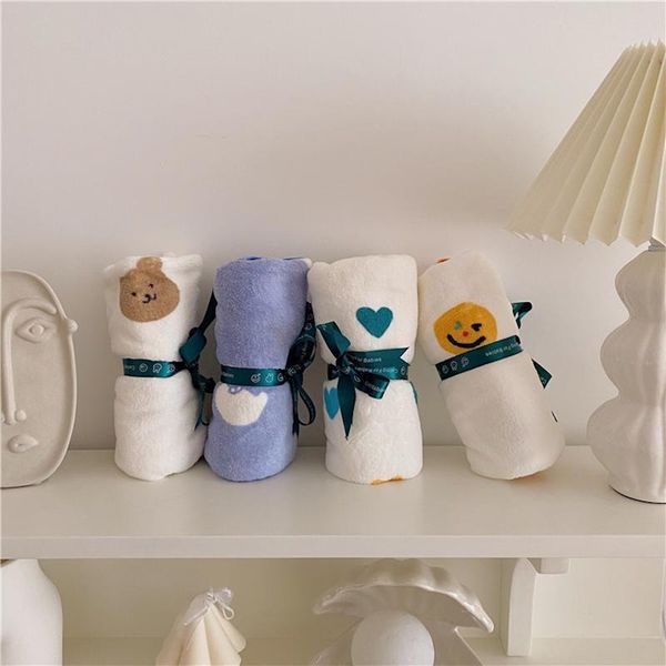 

blankets & swaddling korean bear baby blanket+face towel children kids infant household bath holiday beach towels swaddle