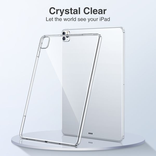 

ultra-thin slim protective back cases silicone crystal clear transparent soft tpu cover for ipad 9.7 2 3 4 5 6 7 8 10.2 air air4 10.9 pro 10