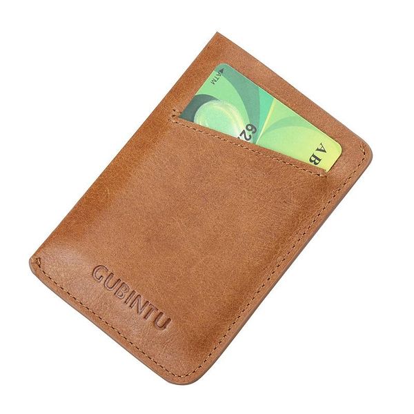 

card holders 2021 genuine leather bank package coin bag holder travel men wallets women cover, Brown;gray