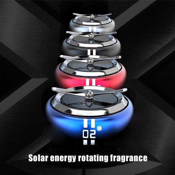 

interior decorations air combat two car perfume holder solar rotating decoration solid freshener