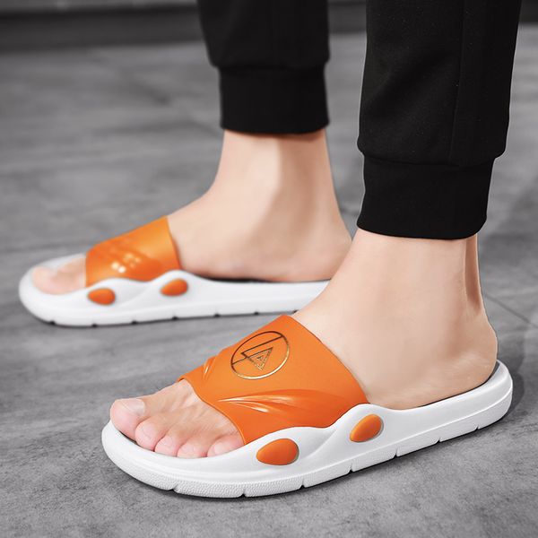 

2021 summer mens slippers youth slides black grey silver white light blue orange designers flip flops size 40-45 code: 96-1953