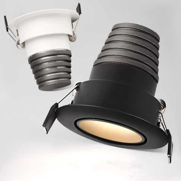 

downlights conch mini led spot light adjust angle small wash wall lights 3w 5w open hole 45mm ac110-240v cob ceiling downlight dimmable