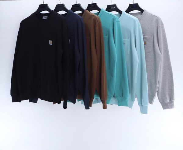 

shang new fashion brand men's single kahart sweater, Black;brown