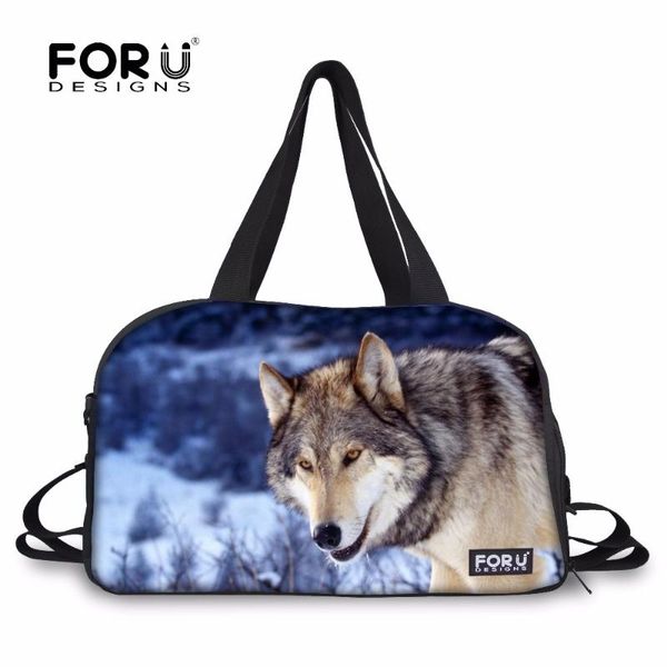 

outdoor bags forudesigns mens sports gym bag fitness training 3d cool wolf printing yoga mat handbag large tote shoes pocket shoulder