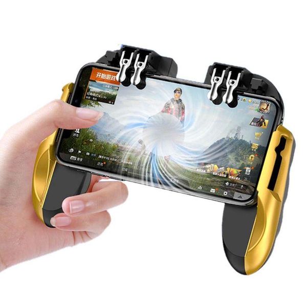 

trigger mobile game controllers with fan compatiple for pubg cod 090f & joysticks