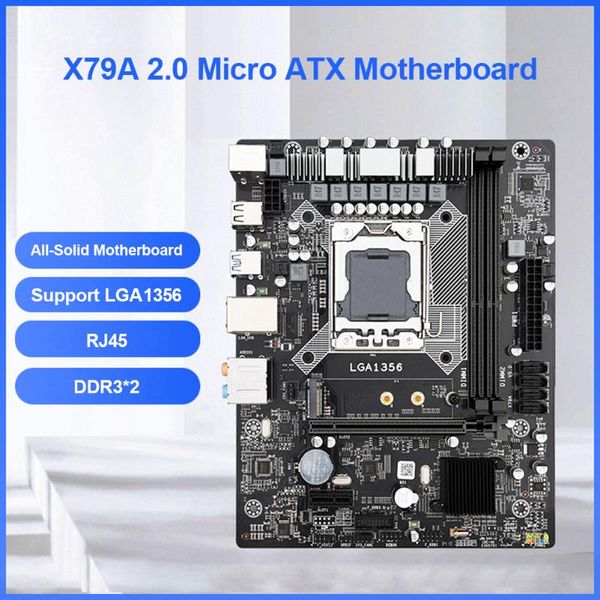 

motherboards x79a 2.0 micro atx motherboard lga 1356 socket b2 dual ecc ddr3 channel for xeon e5 cpu server deskmainboard