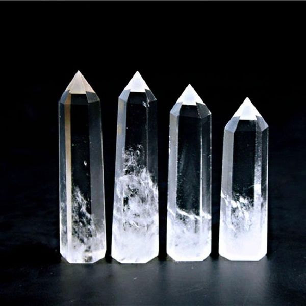 

decorative objects & figurines 1pcnatural gem crystal dot white rose quartz healing stone energy mineral obelisk home decoration