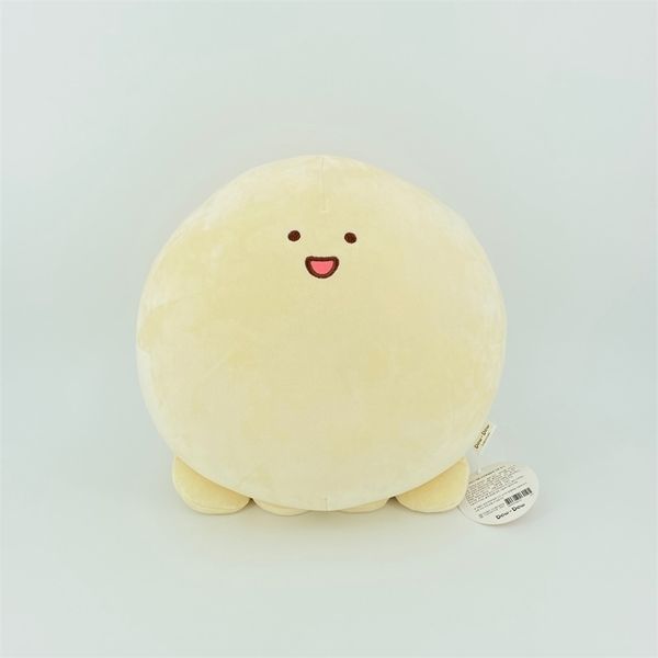 

korean dowdow small ocs back pillow white dough plush doll