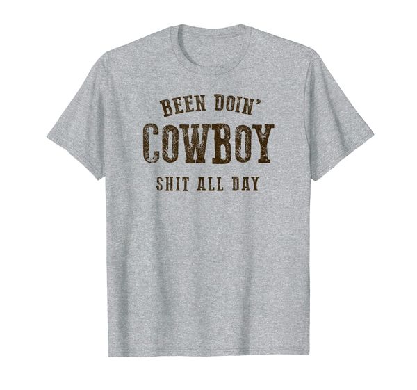 

been doing cowboy shit western cowgirl gift t-shirt, White;black
