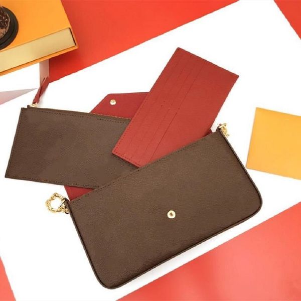 

luxury chain bags 3-piece designer phone mobile messenger handbag wallet ladies felicie shipping shoulder oeuks