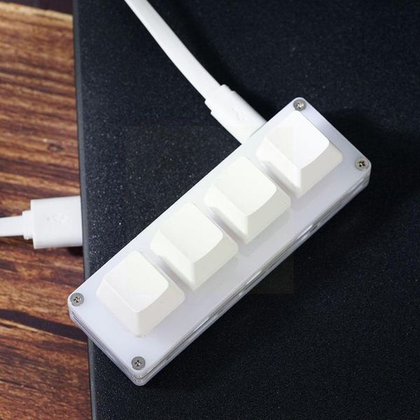 

keyboards mini board 4 s silver axis pad copy and paste shortcut customized one password sayodevice g8s1