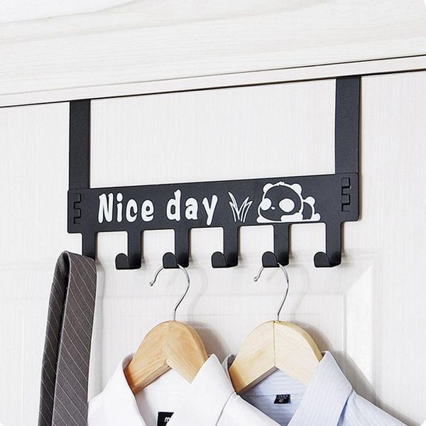 

hooks & rails 1pc no hole on bedroom door, mark door back type storage clothes hanger coat hook