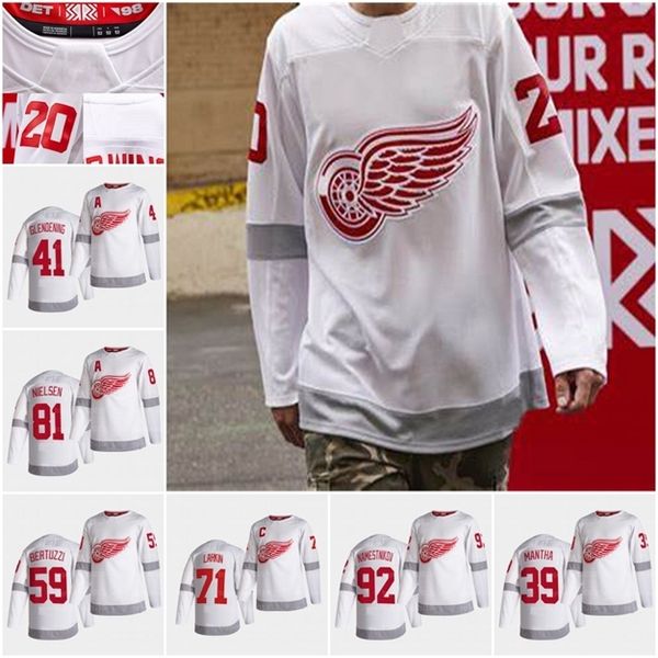 

Youth Dylan Larkin Detroit Red Wings 2021 Reverse Retro Jersey France Nels Nicholas Cronwall Andreas Athanasiou Anthony Mansa Lidstrom Helm, Men's 2021 reverse retro jersey