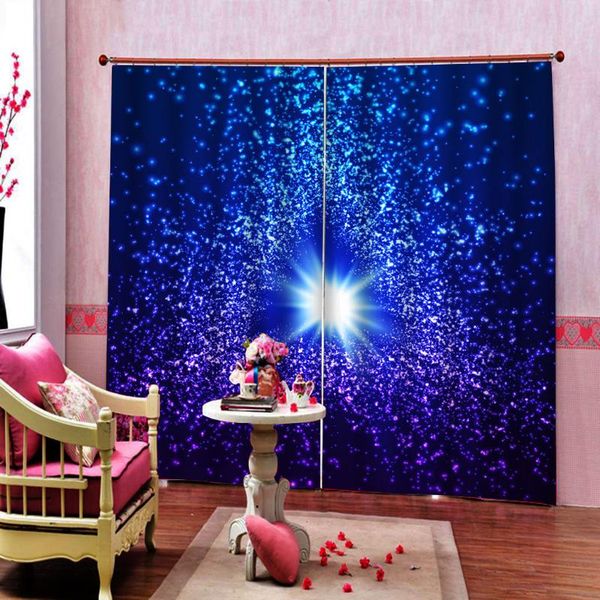 

custom any size modern curtains for living room bedroom dark night sky moon blackout drapes home decor curtain &