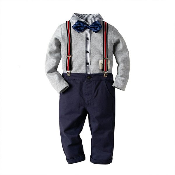 

girl's dresses boy clothes set spring autumn gentleman long sleeve shirt + trousers 2pcs toddler casual children's ugmm, Red;yellow