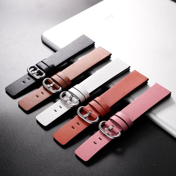 

watch bands leather bandstrap replacement strap stainless steel buckle bracelet for men women 20mm22mm wb150, Black;brown