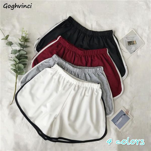 

shorts women elastic waist breathable comfortable loose trendy outside streetwear female daily elegant home wear ins women's, White;black