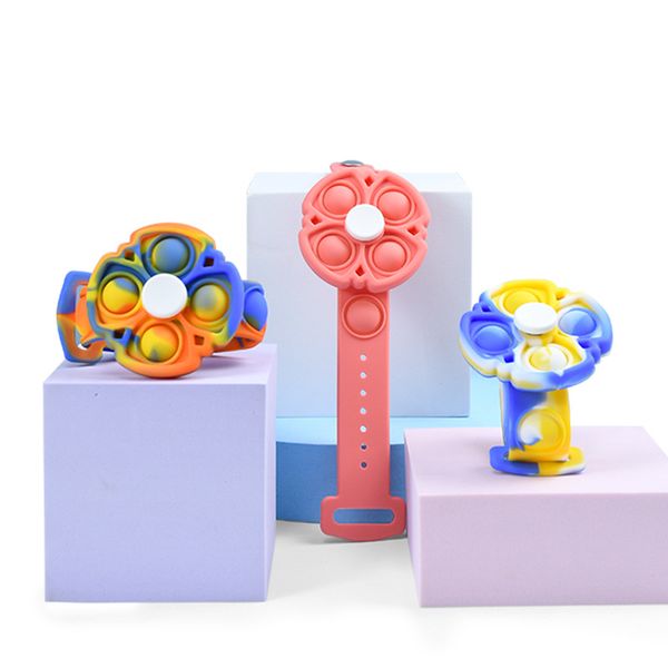 

spin ring to unpack bubble music silicone children's toy