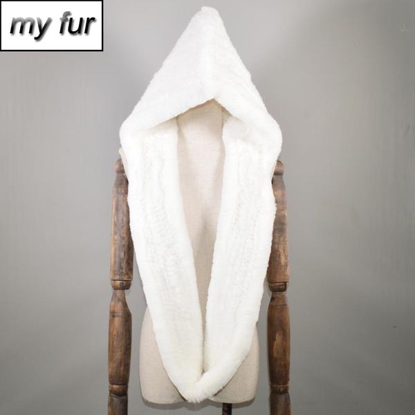 

scarves winter knitted real rex fur hat scarf women cap quality natural poncho, Blue;gray