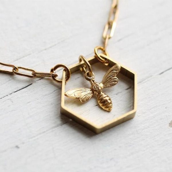 

pendant necklaces bee choker valentine gifts gold color necklace for women, Silver