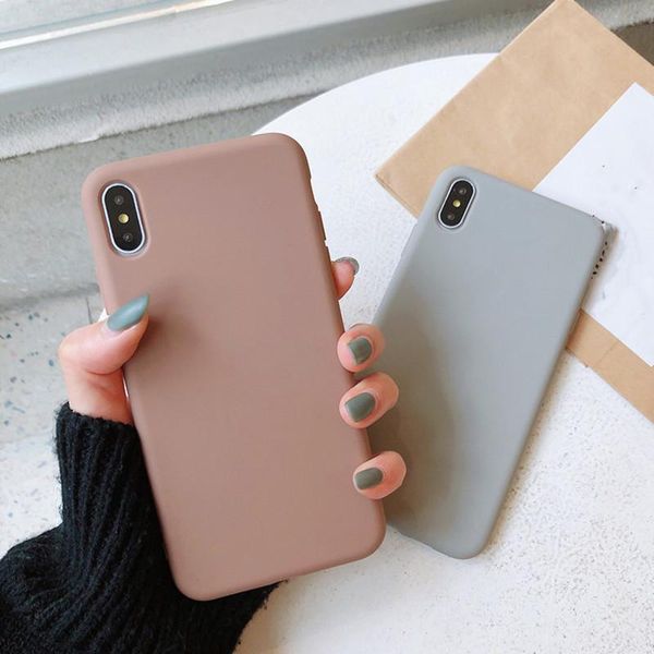

keychains ultra thin stylish color candy case for 12 11 pro x xr xs max 7 8 6 plus cute colorful matte silicone soft cover, Silver