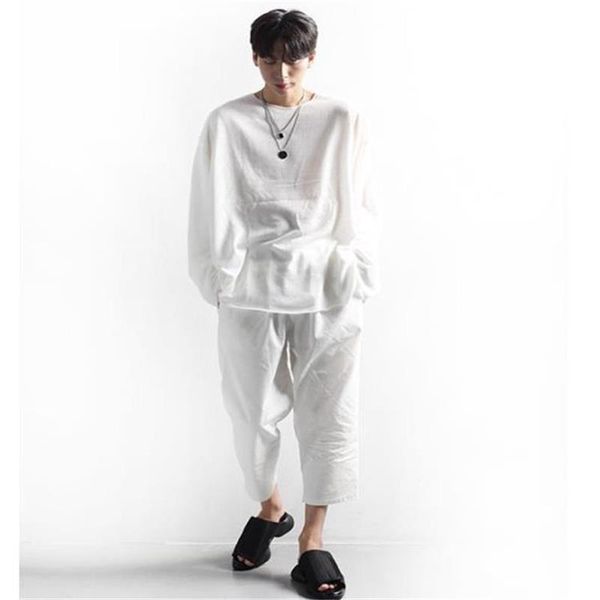 

men's pants summer fashion hip hop street leisure city youth pure color loose large size casual, Black