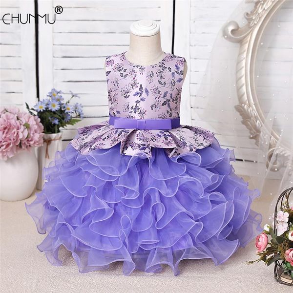 

toddler baby girl infant dress lace cake tutu wedding party princess kids for 1st year birthday girl's dresses, Red;yellow