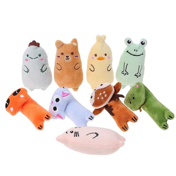 

cat toys 9pcs pet plush bite resistance chew plaything (assorted style)