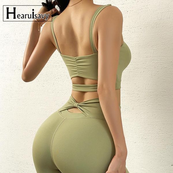 

gym clothing autumn shockproof sports bra for women running fitness v collar folds workout outdoor training vest, White;black