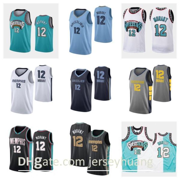 

basketball jersey 12 ja morant, Black;red