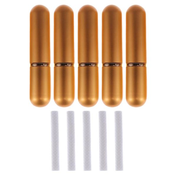 

storage bottles & jars 5 sets creative empty nasal inhalers and replacement wicks for essential oils