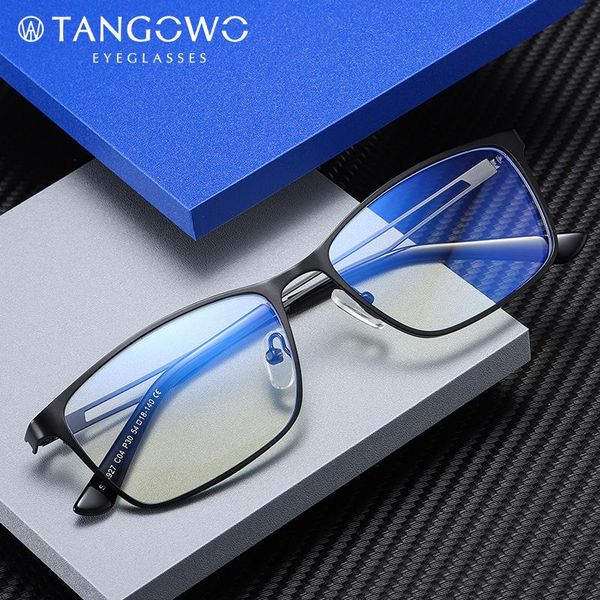 

fashion sunglasses frames tangowo titanium alloy anti blue light glasses men goggles protection eyewear spectacle antiblue gaming computer e, Black