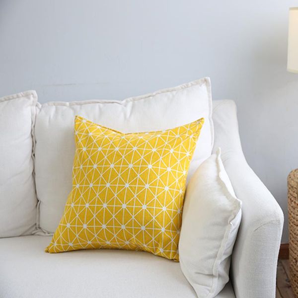 

cushion/decorative pillow cushion cover pillowcase flower floral plaid check cotton linen livingroom bedroom home el office