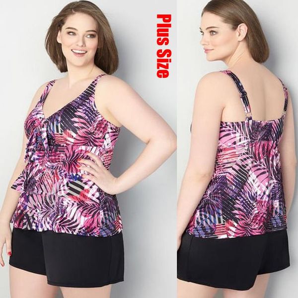 

one-piece suits 2022 large size print 5xl summer beach wear plus bodysuits push up tankini two piece swimwear vintage skirt women's