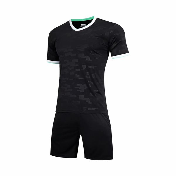 

b07 football uniform men soccer jersey printing team custom track and field sports short-sleeved shirt, Black;yellow