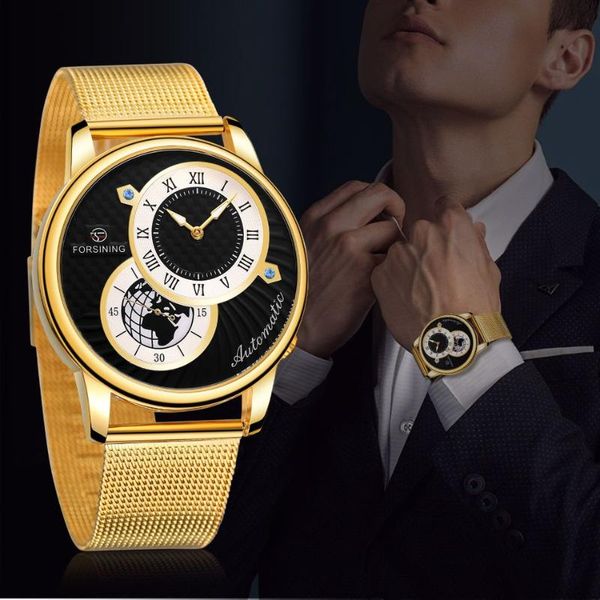 

wristwatches forsining watch fashion roman digital automatic mechanical men watches simple sports male clock relogio masculi drop, Slivery;brown