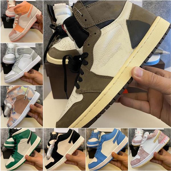 

2022 jump jors 1 1s basketball sneakers men women shoes 4 4s shattered backboard unc gold cactus jack obsidian banned bred trainer jjus, Black