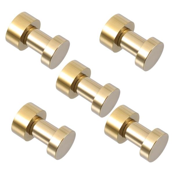 

hangers & racks 5pcs wall hooks brass towel strong adhesive for bathroom cabinet