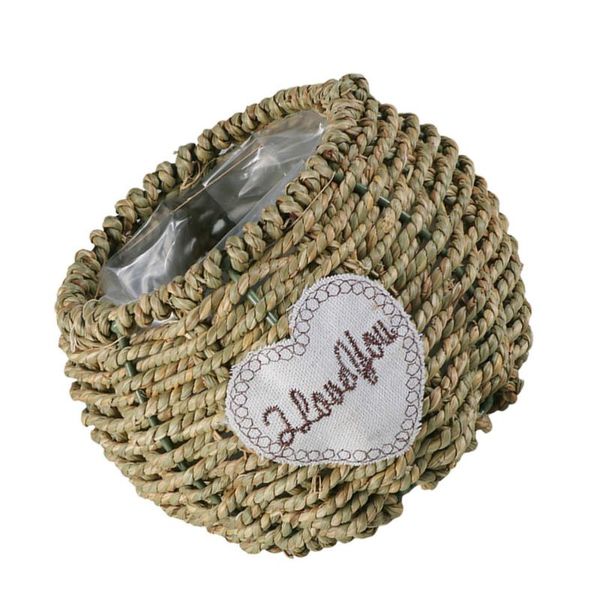 

storage baskets 2pcs handwoven flower home succulent plant flowerpot decorative