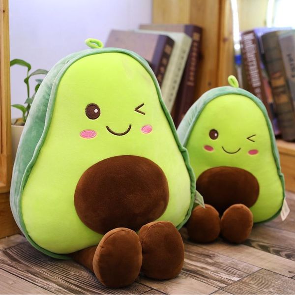 

pillow 30cm 45cm avocado plush toys cute green cushion kawaii fruit stuffed doll for children throw gift