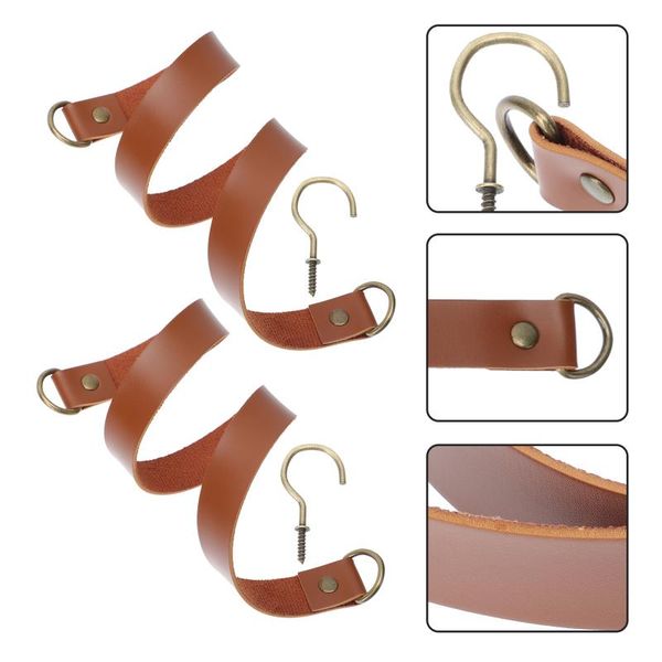 

curtain & drapes 2sets leather buckles decorative fixing tools