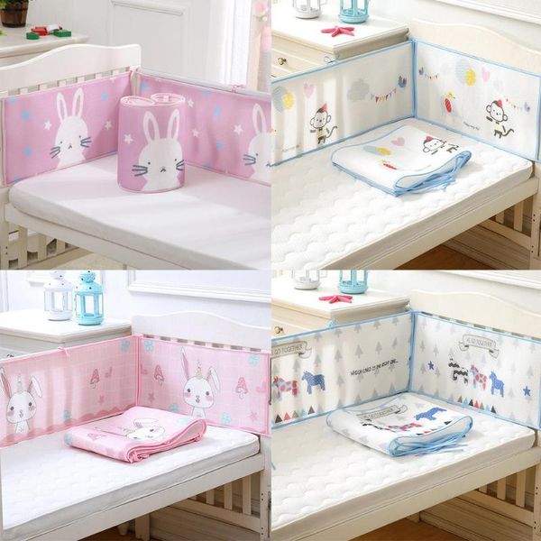 

bedding sets infant crib girth summer 3d air permeable mesh collision proof baby cute cartoon airflow net liner breathable bumper