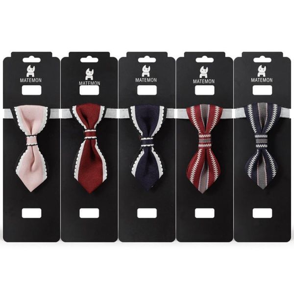 

1pc pet tie adjustable oxford safety elastic bowtie with bells gentleman necklace collar puppy cat accessories dog apparel