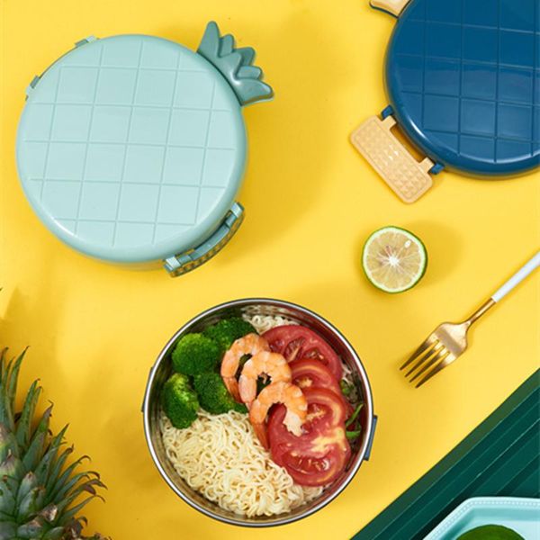 

stainless steel bento box kawaii lunch noodles fast boxes for school student home picnic microwave tableware dinnerware sets